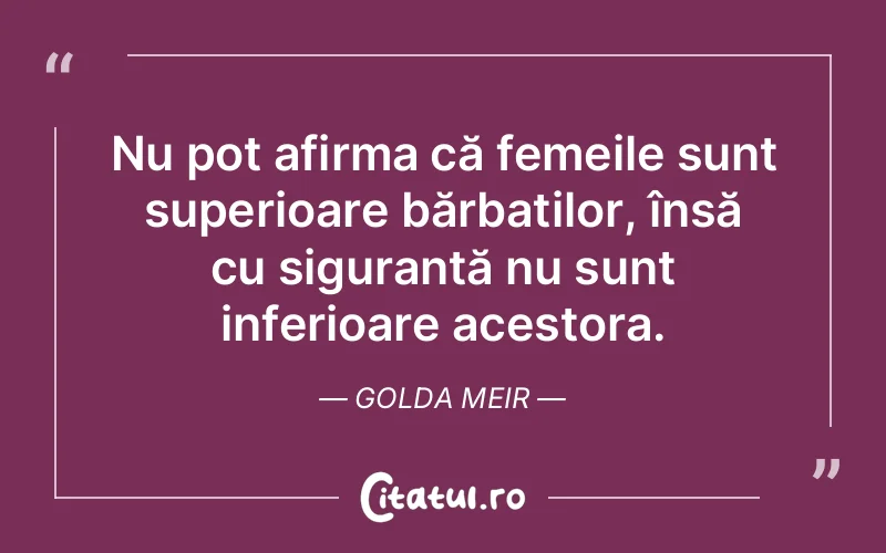 Citat Golda Meir - citate femei