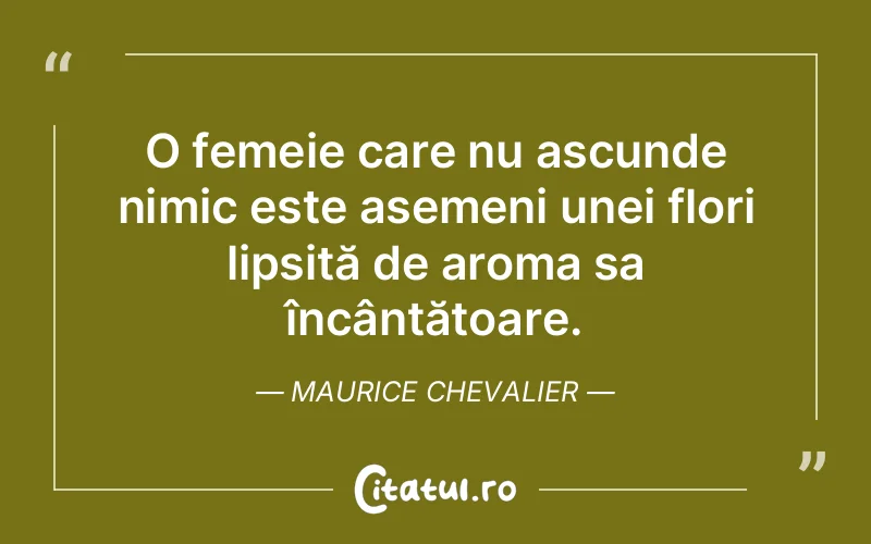 Citat Maurice Chevalier - citate femei