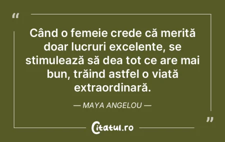 Când o femeie crede că merită doar lu...