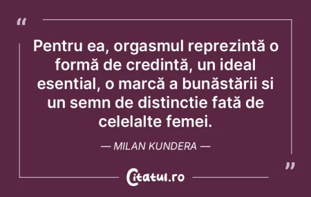 Pentru ea, orgasmul reprezintă o formă... Pentru ea, orgasmul reprezintă o formă...