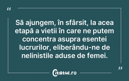 Să ajungem, în sfârșit, la acea etap... Să ajungem, în sfârșit, la acea etap...
