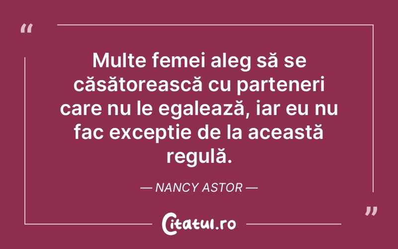 Citat Nancy Astor - citate femei