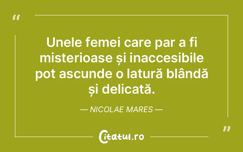 Citat Nicolae Mares - citate femei