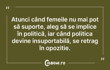 Atunci când femeile nu mai pot să supo...