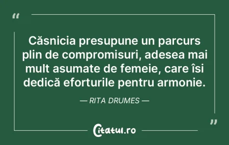 Căsnicia presupune un parcurs plin de c...