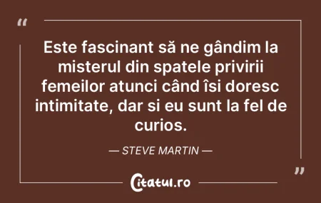 Este fascinant să ne gândim la misteru...