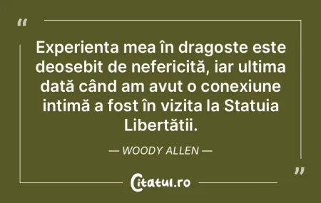 Experiența mea în dragoste este deoseb...