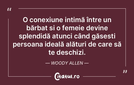 O conexiune intimă între un bărbat ș...