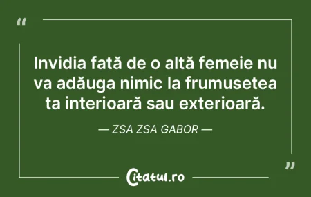 Invidia față de o altă femeie nu va a... Invidia față de o altă femeie nu va a...