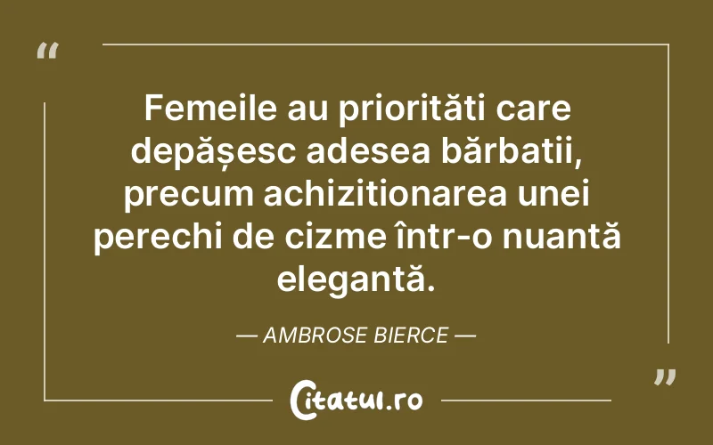 Citat Ambrose Bierce - citate femei