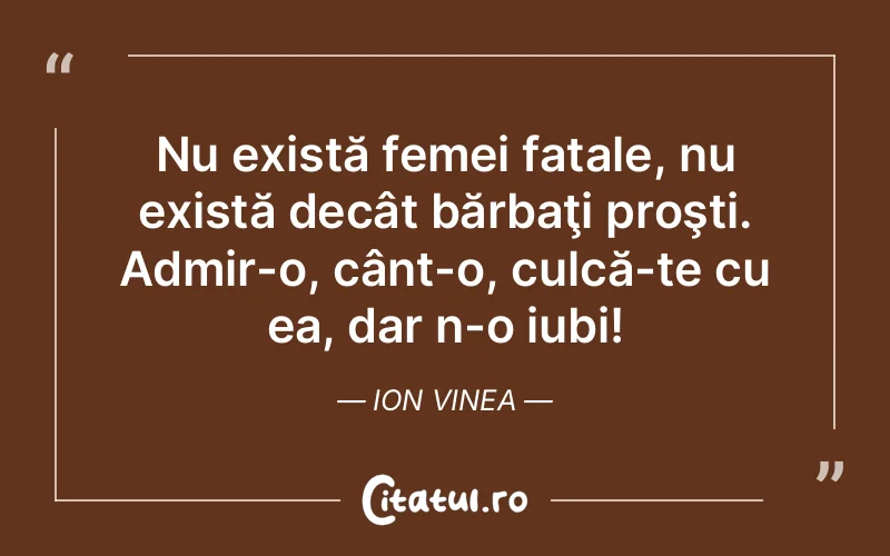 Citat Ion Vinea - citate femei