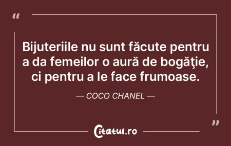 Bijuteriile nu sunt făcute pentru a da ...