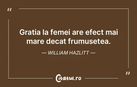 Gratia la femei are efect mai mare decat...