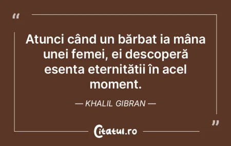 Atunci când un bărbat ia mâna unei fe...