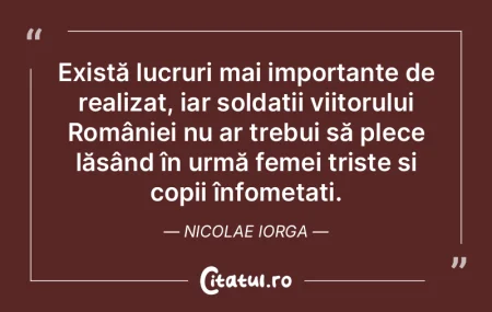 Există lucruri mai importante de realiz...