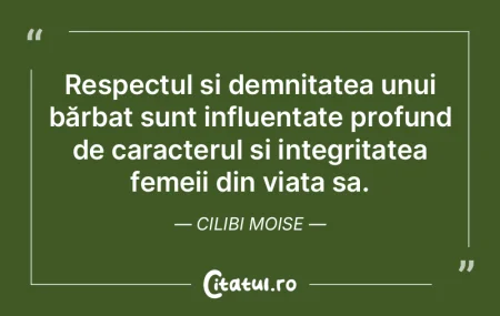 Respectul și demnitatea unui bărbat su... Respectul și demnitatea unui bărbat su...