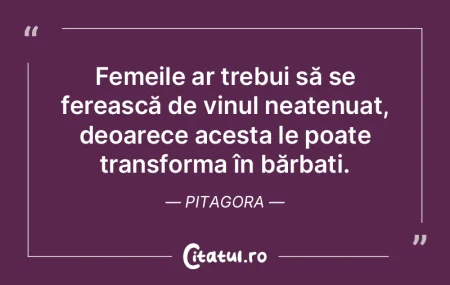 Femeile ar trebui să se ferească de vi...