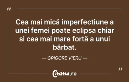 Cea mai mică imperfecțiune a unei feme...
