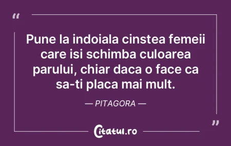 Pune la indoiala cinstea femeii care isi... Pune la indoiala cinstea femeii care isi...