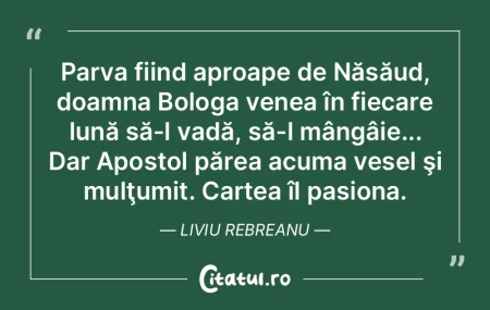 Parva fiind aproape de Năsăud, doamna ...
