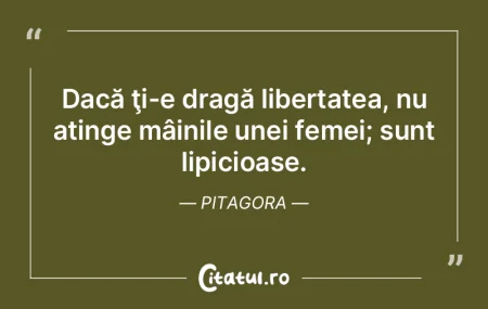 Dacă ţi-e dragă libertatea, nu atinge...