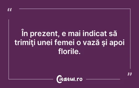 În prezent, e mai indicat să trimiţi ... În prezent, e mai indicat să trimiţi ...