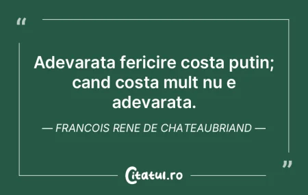 Adevarata fericire costa putin; cand cos...