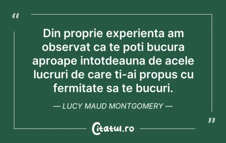 Din proprie experienta am observat ca te...