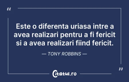 Este o diferenta uriasa intre a avea rea...