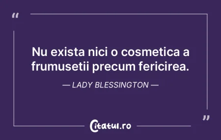 Nu exista nici o cosmetica a frumusetii ...
