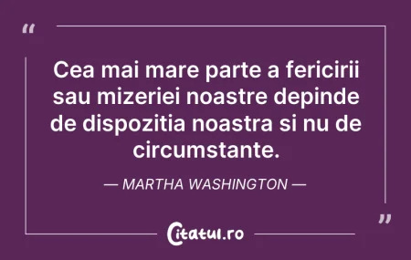 Citeste si: Cea mai mare parte a fericirii sau mizer...