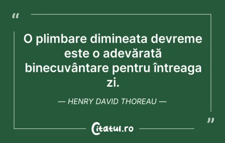 Citeste si: O plimbare dimineața devreme este o adev...