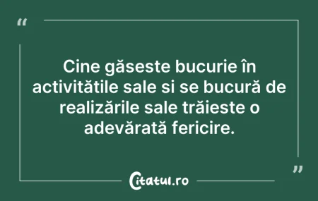 Citeste si: Cine găsește bucurie în activitățile sal...