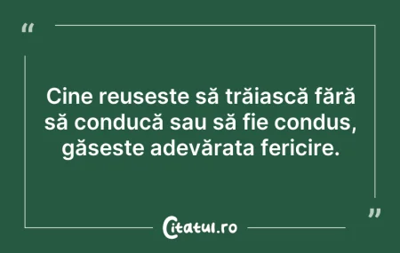 Citeste si: Cine reușește să trăiască fără să conduc...