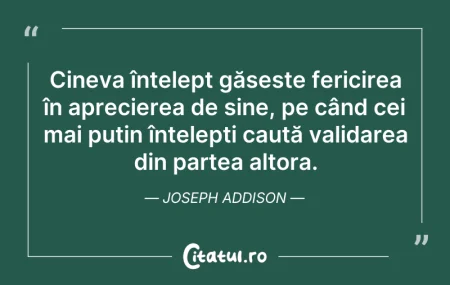 Citeste si: Cineva înțelept găsește fericirea în apr...