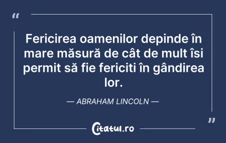 Citeste si: Fericirea oamenilor depinde în mare măsu...