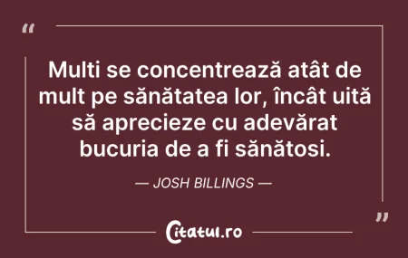 Citeste si: Mulți se concentrează atât de mult pe să...