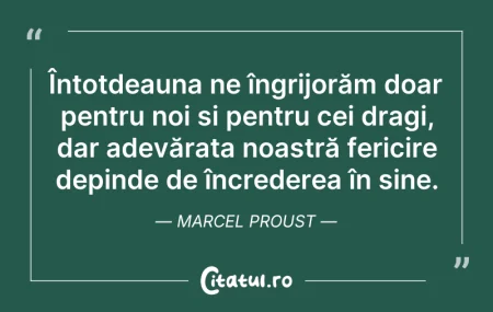 Citeste si: Întotdeauna ne îngrijorăm doar pentru no...