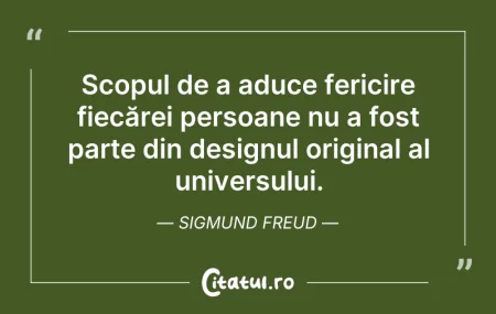 Citeste si: Scopul de a aduce fericire fiecărei pers...