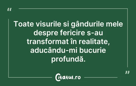 Citeste si: Toate visurile și gândurile mele despre ...