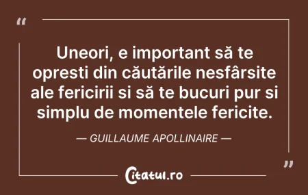 Citeste si: Uneori, e important să te oprești din că...