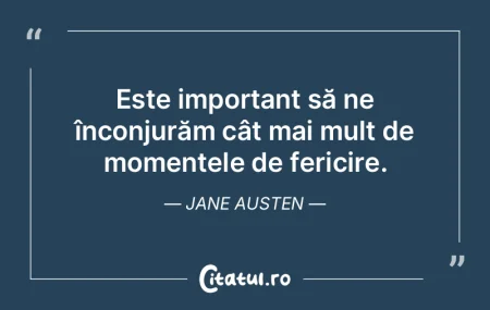 Este important să ne înconjurăm cât ...