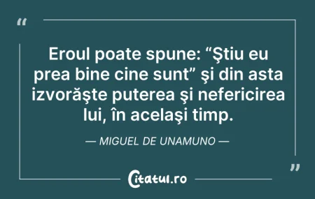 Citeste si: Eroul poate spune: “Ştiu eu prea bine ci...