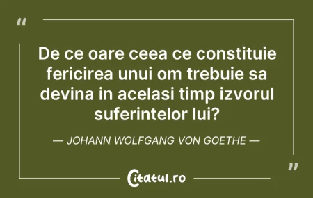 Citeste si: De ce oare ceea ce constituie fericirea ...