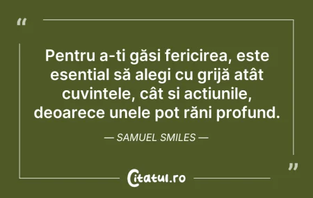 Citeste si: Pentru a-ți găsi fericirea, este esenția...