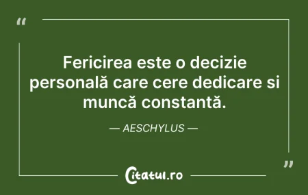 Citeste si: Fericirea este o decizie personală care ...