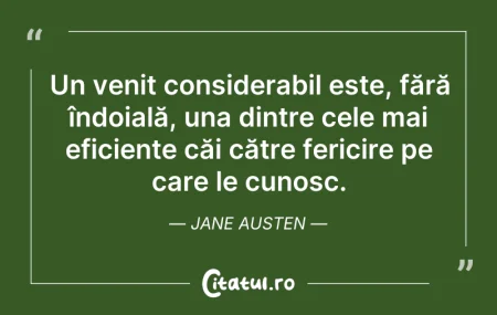 Citeste si: Un venit considerabil este, fără îndoial...