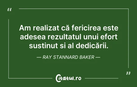 Citeste si: Am realizat că fericirea este adesea rez...
