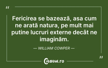 Citeste si: Fericirea se bazează, așa cum ne arată n...