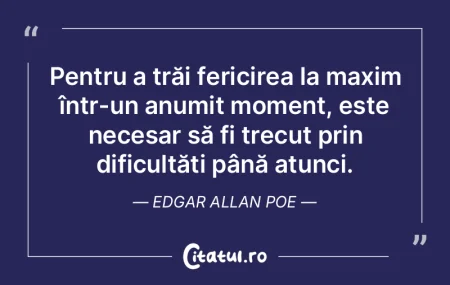 Pentru a trăi fericirea la maxim într-...